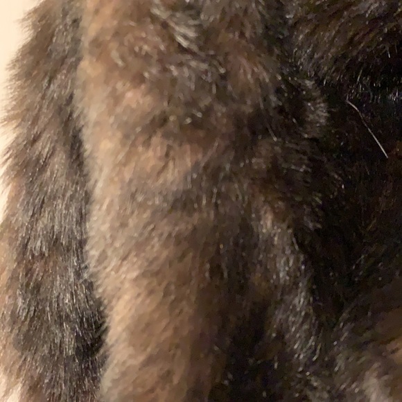 BATH BODY WORKS CHOCOLATE BROWN FAUX FUR LARGE TOTE:LINED/w POCKET: 17x17 - Picture 2 of 5